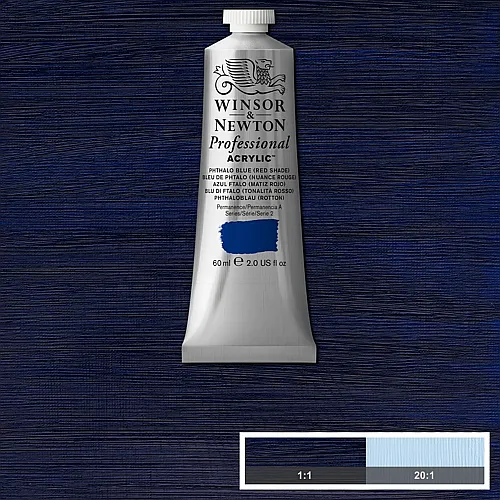 Winsor & Newton W&n Prof. Acrylfarbe 60ml Tube Phthaloblau Rotton
