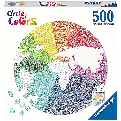 Ravensburger Puzzle Circle of Colors Mandala (500Teile)