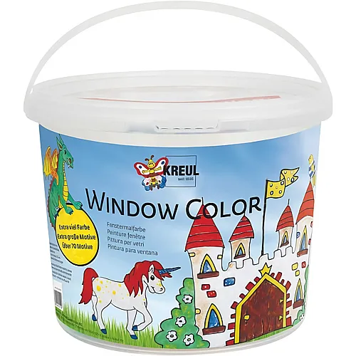 Kreul Window Color Eimer 7 Farben + Zubehr
