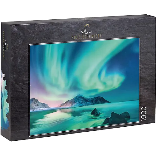 Ulmer Puzzleschmiede Polarnacht - Eindrucksvolle Aurora Borealis in Nord-Skandinavien - 1000 Teile