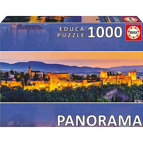Educa Puzzle Panorama Alhambra, Granada (1000Teile)