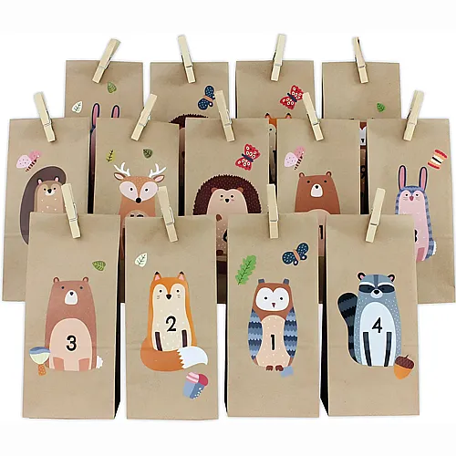 G. Wurm Adventskalender T�ten mit Klammern
