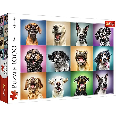 Trefl Puzzle Lustige Hundeportrts (1000Teile)