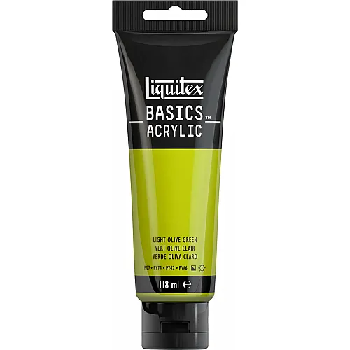 Liquitex Lqx Basics Acrylfarbe 118ml Tube Olivgr�n Hell