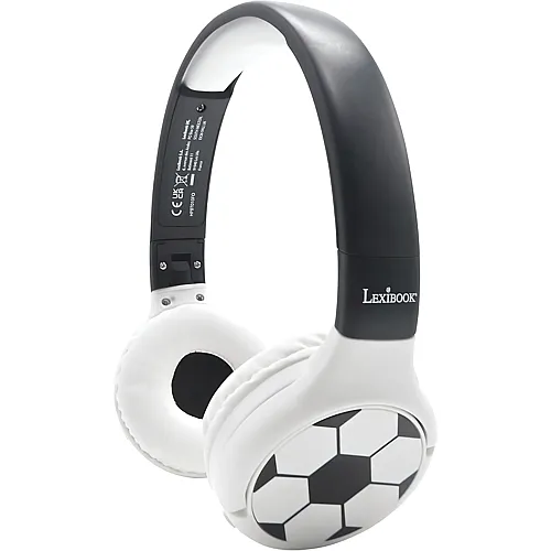 Lexibook Fussball 2in1 Bluetooth- und Kabelanschluss, faltbare Kopfh�rer mit sicherer Lautst�rke