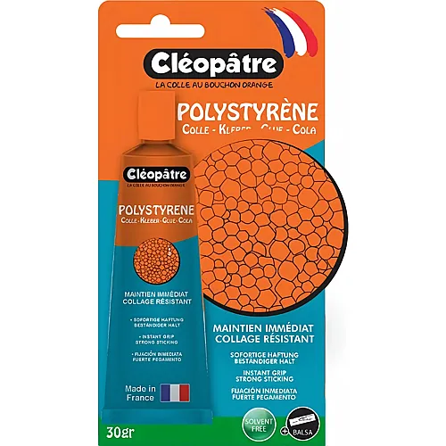Cleopatre Styroporkleber cleo'tech Aluminiumtube 30g Blisterverpacku
