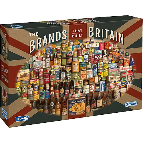Gibsons Puzzle Robert Opie: The Brands That Build Britain (1000Teile)