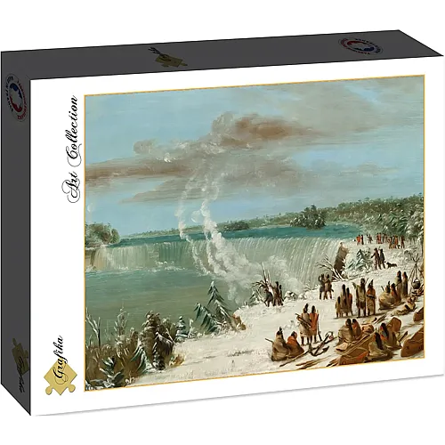 Grafika Puzzle Art Collection George Catlin: Portage Around the Falls of Niagara at Table Rock, 1847-1848 - 2000 Teile
