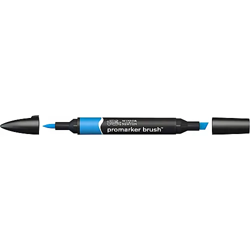 Winsor & Newton Promarker Brush mit 2 Spitzen Azur