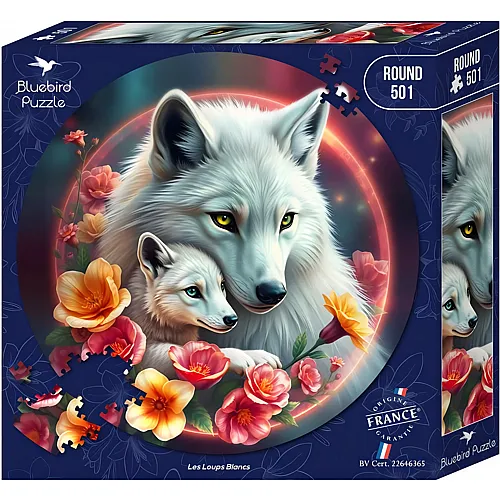 Bluebird Puzzle Les Loups Blancs (501Teile)
