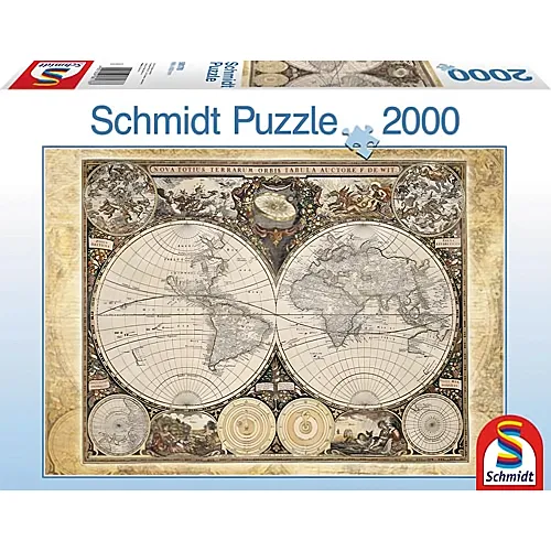 Historische Weltkarte 2000Teile