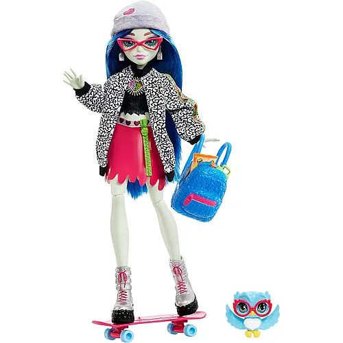Ghoulia Yelps mit Sir Hoots-A-Lot Puppe