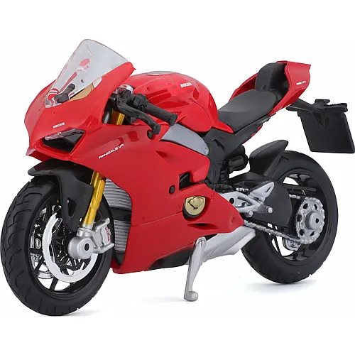 Bburago � Ducati Panigale V4, Motorrad-Modell 1:18, detailgetreue Nachbildung des italienischen Superbikes, offiziell mit frei
