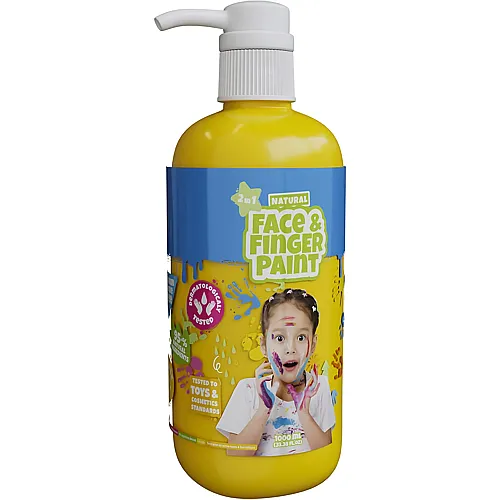 Natürliche Gesichts- und Fingerfarbe Gelb - 1 L
