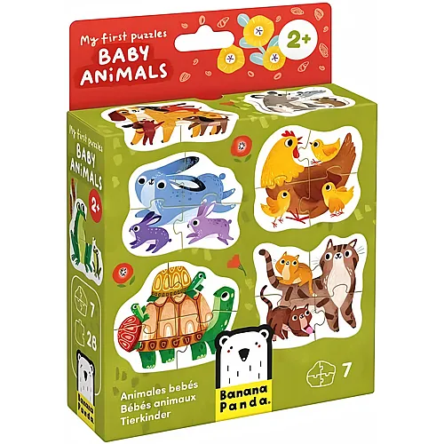 Banana Panda 7in1 Tierbabys (4Teile)
