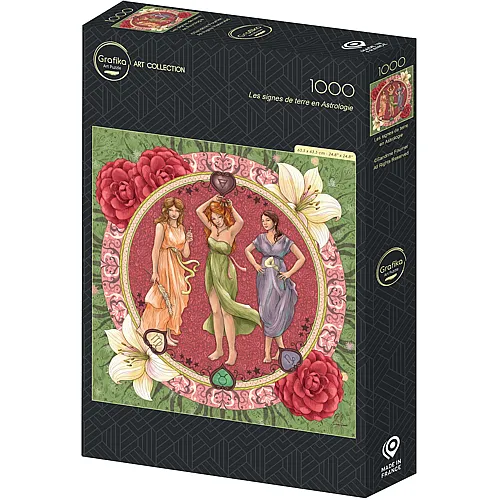 Grafika Puzzle Art Collection Les signes de terre en Astrologie - 1000 Teile