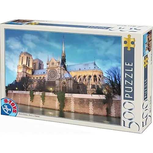 DToys Puzzle Frankreich - Paris, Notre Dame (500Teile)