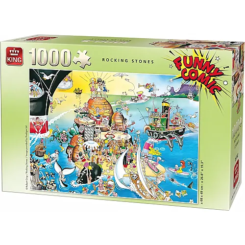 King Puzzle 1000 Teile Robert Crisp - Rocking Stones