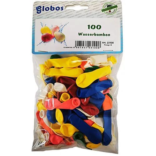 Globos Wasserbomben 100 St�ck Naturlatex
