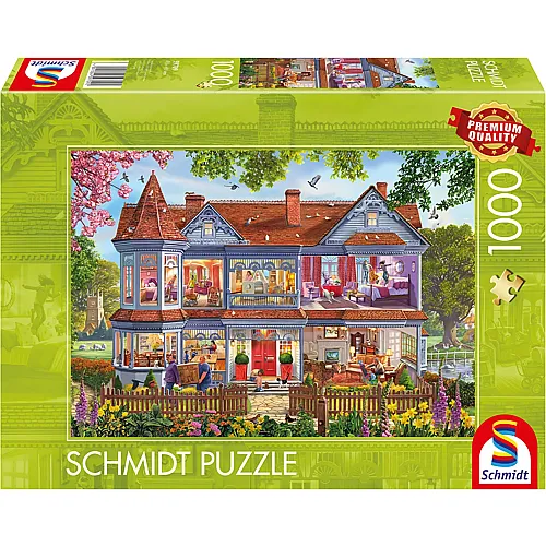 Schmidt Puzzle Steve Crisp Haus im Frhling (1000Teile)