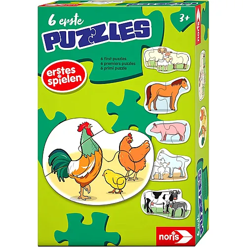6 first puzzles Farm animals 2-5