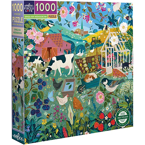 eeBoo Puzzle English Hedgerow (1000Teile)