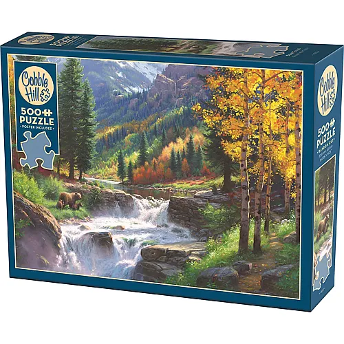 B�ren am Wasserfall 500Teile