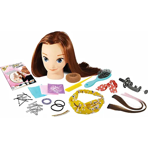 Professional Studio Hair - Frisierkopf Rosa