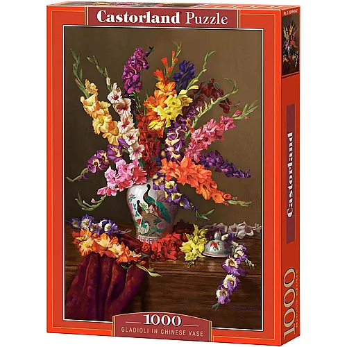 Castorland Puzzle Gladiolen in chinesischer Vase (1000Teile)