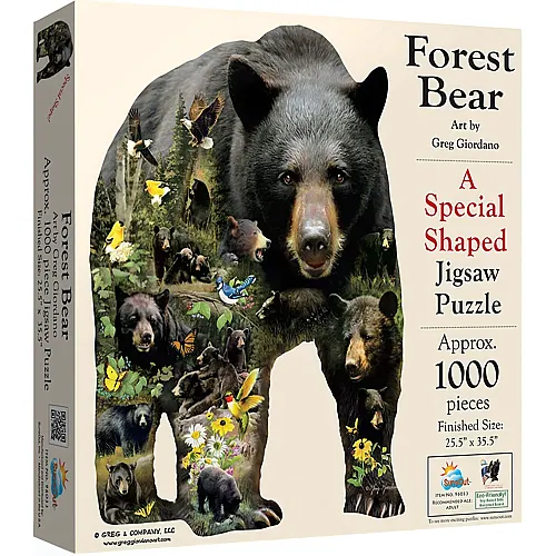SunsOut Puzzle Greg Giordano Forest Bear - 1000 Teile