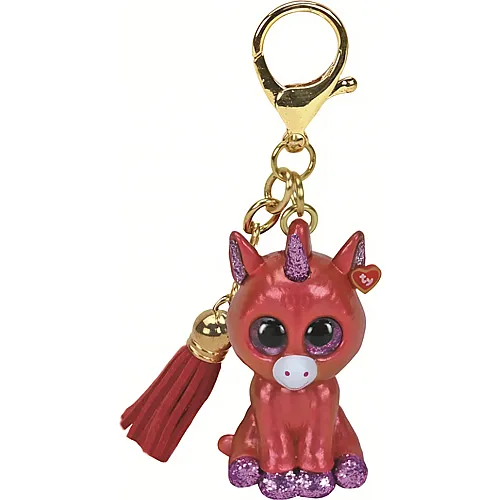 Ty Beanie Clips Schl�sselanh�nger Sunset das Einhorn - 10 cm