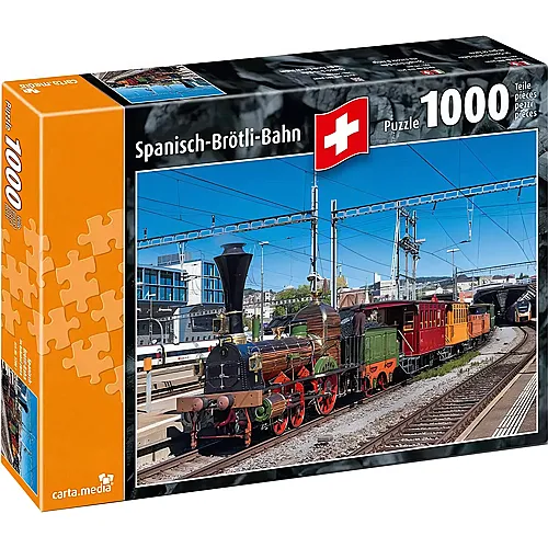 carta media Puzzle Spanisch Brtli Bahn (1000Teile)