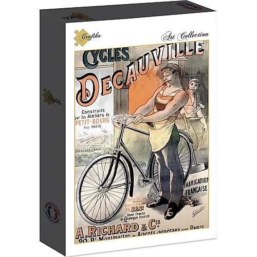 Grafika Puzzle Art Collection Werbeplakat f�r Fahrr�der der Marke Decauville, 1892 - 2000 Teile