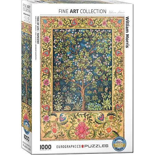 Eurographics Puzzle Fine Art Collection William Morris - Tree of Life Tapestry - 1000 Teile