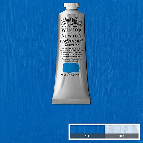 Winsor & Newton W&n Prof. Acrylfarbe 60ml Tube C�linblau Farbton