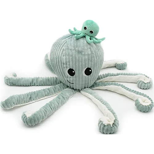Filou die Oktopus-Mama mit Baby - 65 cm