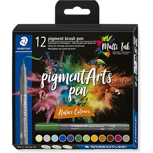 Pigment Brush Pen - 12 Teile