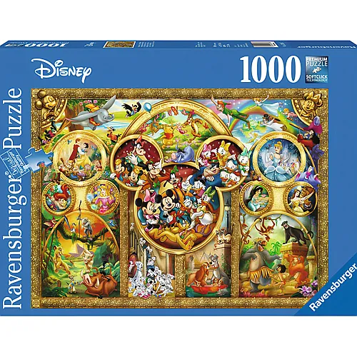 Ravensburger Puzzle Die schnsten Disney Themen (1000Teile)