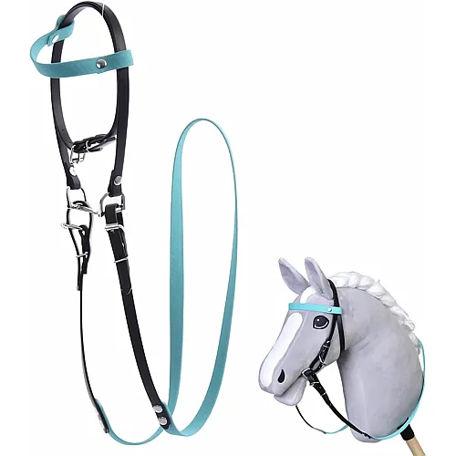 LarDen Complete bridle without noseband turquoise