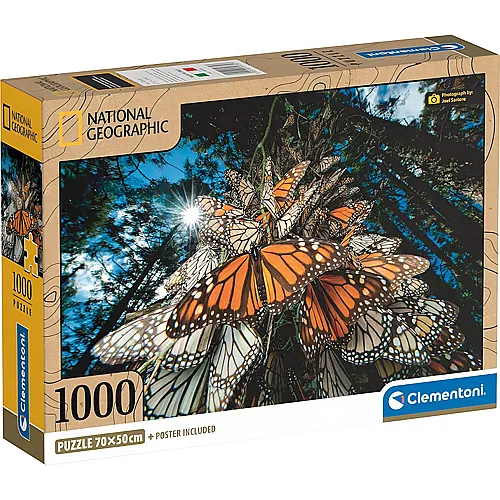 Clementoni Puzzle National Geographic Fliegende Monarchfalter