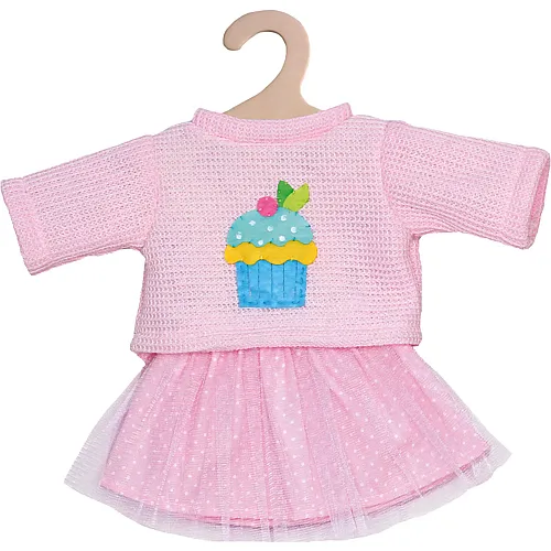 Heless Pullover und Tllrock Cupcake Rosa (28-35cm)