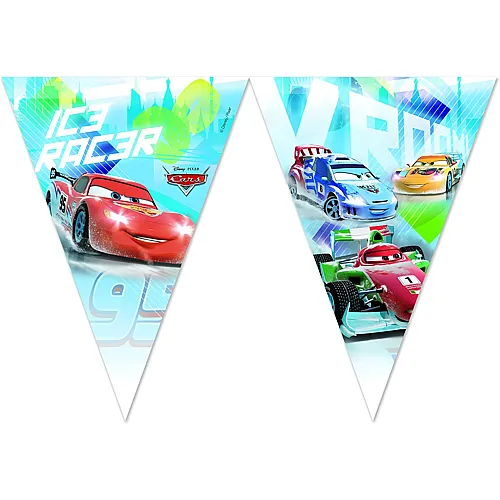 Ice Racers Plastik Flaggen Banner 230cm