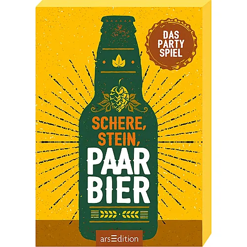 ars Edition Kartenspiel Schere, Stein, paar Bier