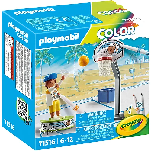 Skater mit Basketball 71516