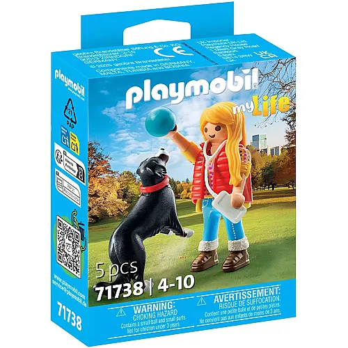 Frau mit Sennenhund 71738