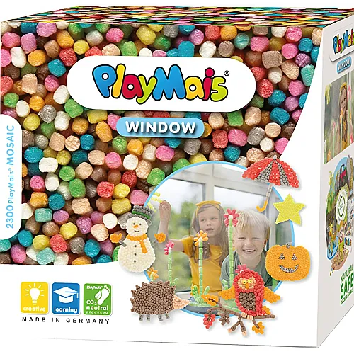 PlayMais Mosaic Fenstermosaik - Herbst/Winter (2300Teile)