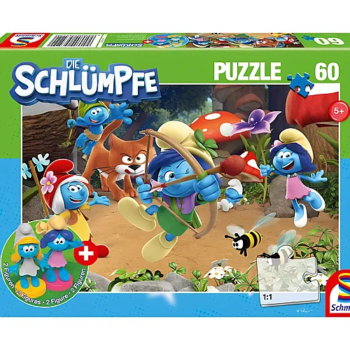 Schmidt Puzzle Azrael in Schlumpfhausen (60Teile)