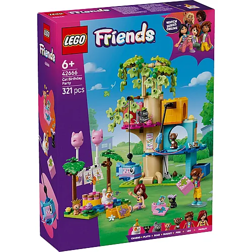 LEGO Friends Katzengeburtstagsparty & Baumhaus 42666