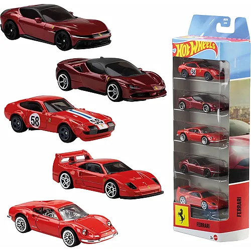 Hot Wheels HW Ferrari 5er-Pack