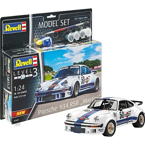 Revell Level 3 Model Set Porsche 934 RSR Martini